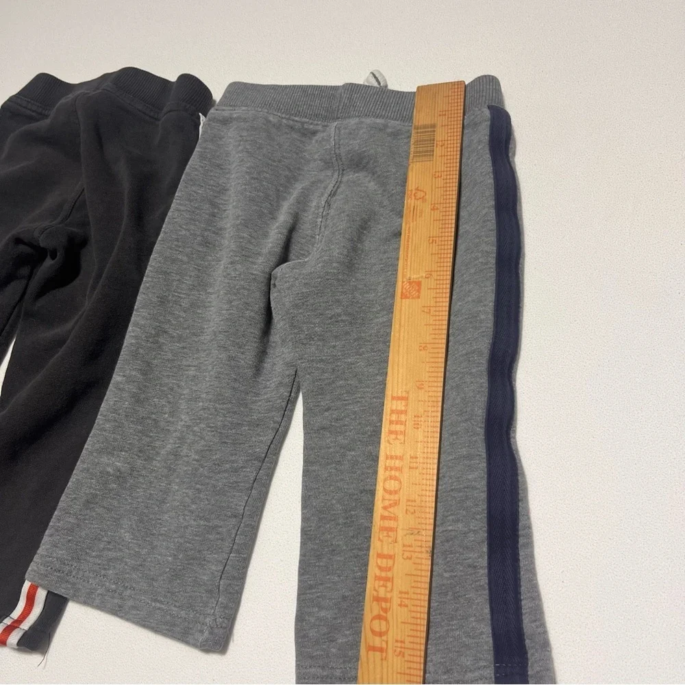 Carter's Black and Gray Kids Set of 2 Joggers with Sporty Patches